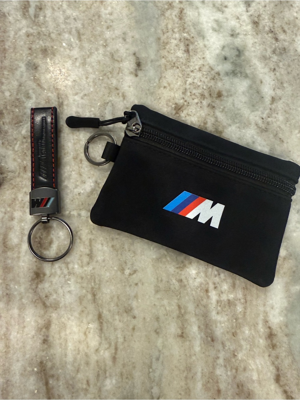 BMW M Black Zipper Pouch - Men's Key Pouch